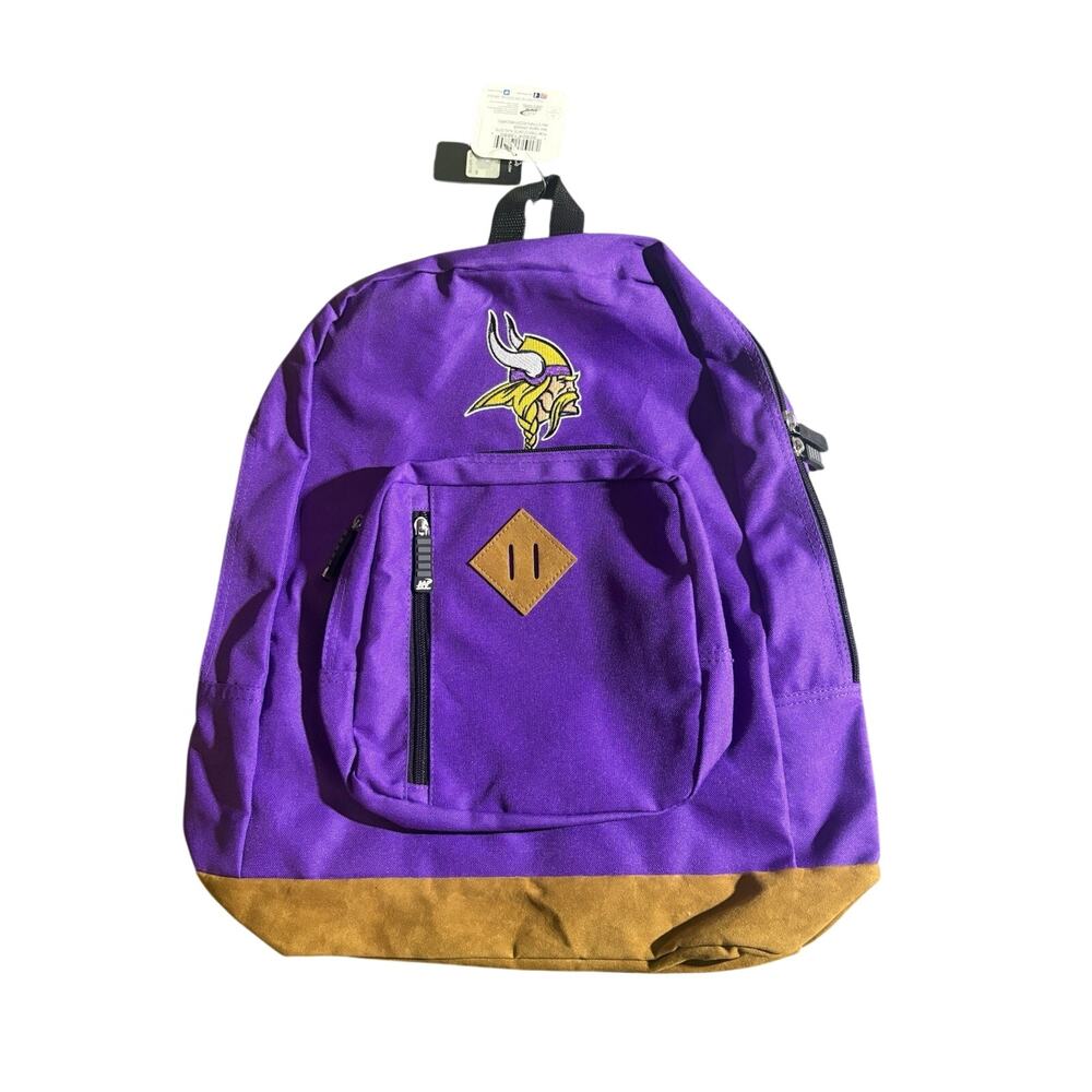 NFL Minnesota Vikings Backpack Playbook Design Travel School Northwest NWT